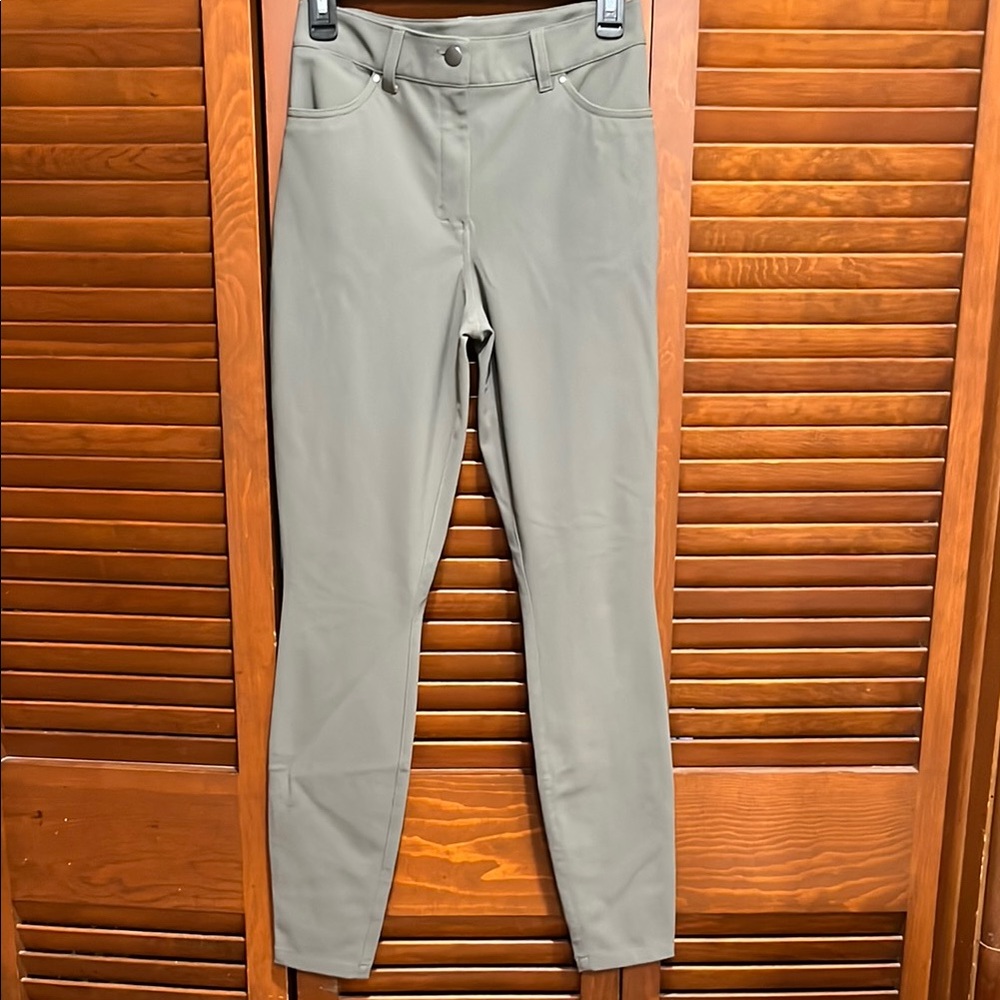 Lululemon City Sleek HR Slim Fit Olive Green Pants
